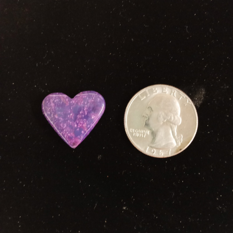 Purple Mojave Composite Heart