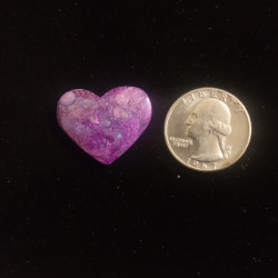 Purple Mojave Composite Heart