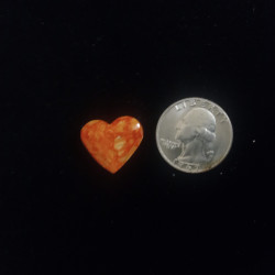 Orange Mojave Composite Heart